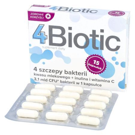 4 BIOTIC ZDROWE KORZYŚCI, 15 kapsułek