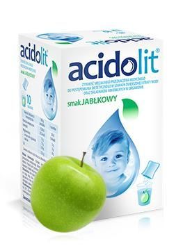 ACIDOLIT O SMAKU JABŁKOWYM, 10 saszetek