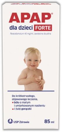 APAP FORTE dla dzieci 40 mg/ml, 85 ml