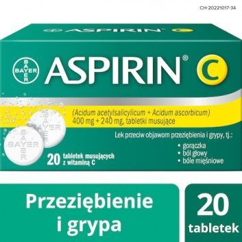 ASPIRIN C, 20 tabletek musujących