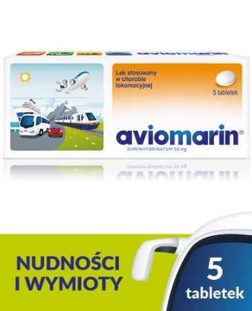 AVIOMARIN 50 mg, 5 tabletek
