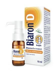 BIARON D (dawniej BIOARON D) krople 400 j.m., 10 ml