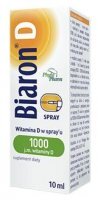 BIARON D (dawniej BIOARON) witamina D 1000 j.m. w spray`u, 10 ml