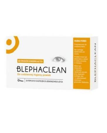 BLEPHACLEAN sterylne chusteczki do higieny powiek, 20 sztuk