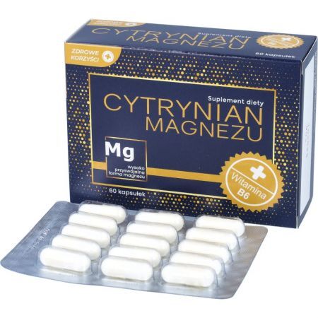CYTRYNIAN MAGNEZU ZDROWE KORZYŚCI, 60 kapsułek