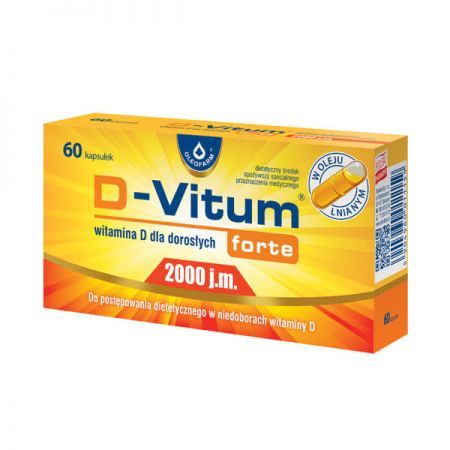 D-VITUM FORTE 2000 j.m., 60 kapsułek