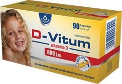 D-VITUM witamina D3 800 j.m., 90 kapsułek twist-off