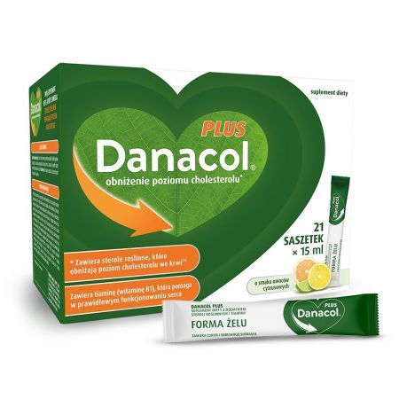DANACOL PLUS, 21 saszetek po 15 ml