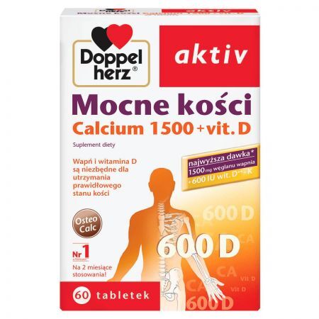 DOPPELHERZ AKTIV MOCNE KOŚCI, 60 tabletek