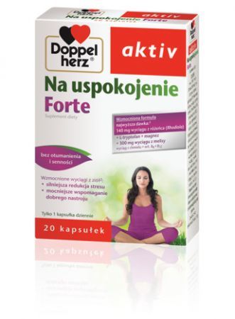 DOPPELHERZ AKTIV NA USPOKOJENIE FORTE, 20 kapsułek