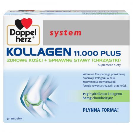 DOPPELHERZ SYSTEM KOLLAGEN 11000+, 30 ampułek
