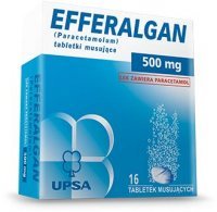 EFFERALGAN 500 mg, 16 tabletek musujących