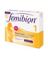 FEMIBION 1 WCZESNA CIĄŻA  od 1. do 12. tygodnia, 28 tabletek