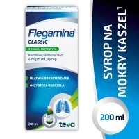 FLEGAMINA CLASSIC 4 mg/5 ml syrop o smaku miętowym, 200 ml