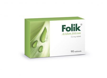 FOLIK KWAS FOLIOWY 0,4 mg, 90 tabletek