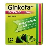 GINKOFAR INTENSE 120 mg, 120 tabletek
