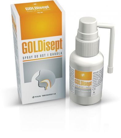 GOLDISEPT spray do ust i gardła, 25 ml