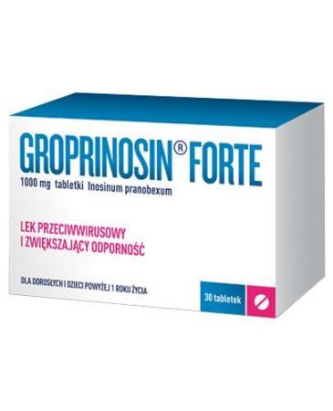 GROPRINOSIN FORTE 1000 mg, 30 tabletek