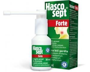 HASCOSEPT FORTE, aerozol do stosowania w jamie ustnej, 30 ml