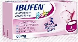 IBUFEN BABY 60 mg, 5 czopków
