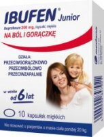 IBUFEN JUNIOR 200 mg, 10 kapsułek