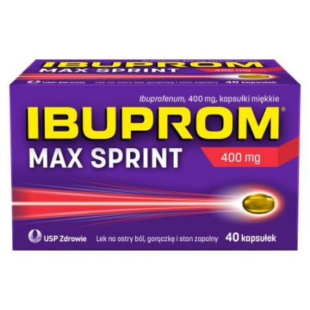 IBUPROM MAX SPRINT 400 mg, 40 kapsułek