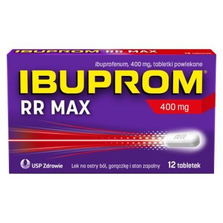 IBUPROM RR MAX 400 mg, 12 tabletek