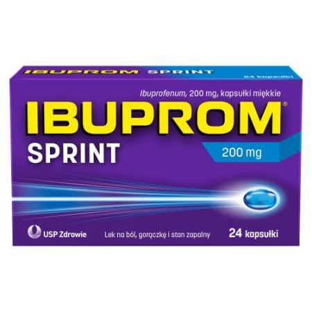 IBUPROM SPRINT 200 mg, 24 kapsułki