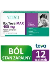 IBUTEVA MAX 400 mg, 12 tabletek