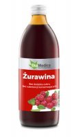 EKAMEDICA ŻURAWINA z soku 100%, 1000 ml
