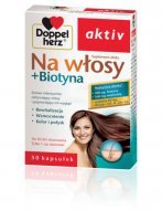 DOPPELHERZ AKTIV NA WŁOSY+BIOTYNA, 30 kapsułek