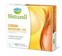 NATURELL CHROM ORGANICZNY + B3, 60 tabletek