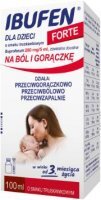 IBUFEN DLA DZIECI FORTE 200 mg/5 ml smak truskawkowy, 100 ml
