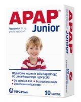 APAP JUNIOR 250 mg, 10 saszetek
