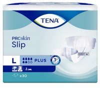 TENA SLIP PROSKIN PLUS pieluchomajtki rozm. L 92-144 cm, 30 sztuk