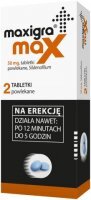 MAXIGRA MAX na erekcję 50 mg, 2 tabletki