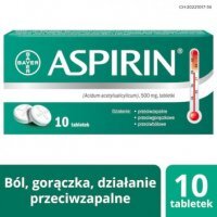 ASPIRIN 500 mg, 10 tabletek