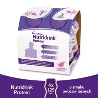 NUTRIDRINK PROTEIN o smaku owoców leśnych, 4x125 ml