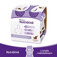 NUTRIDRINK o smaku czekoladowym, 4x125 ml