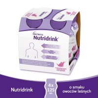 NUTRIDRINK o smaku owoców leśnych, 4x125 ml