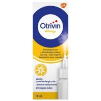 OTRIVIN ALLERGY aerozol do nosa, 15 ml