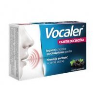 VOCALER czarna porzeczka, 12 pastylek