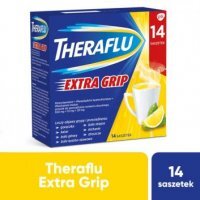 THERAFLU EXTRA GRIP o smaku cytrynowym, 14 saszetek