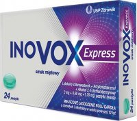 INOVOX EXPRESS, smak miętowy, 24 pastylki do ssania