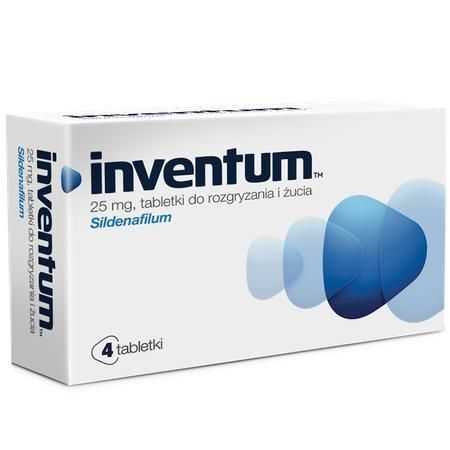INVENTUM na erekcję 25 mg, 4 tabletki