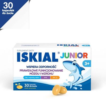 ISKIAL JUNIOR, 30 kapsułek do żucia