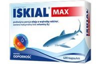 ISKIAL MAX podwójna porcja oleju z wątroby rekina, 120 kapsułek