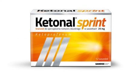 KETONAL SPRINT 25 mg, 12 saszetek