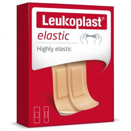 LEUKOPLAST ELASTIC plaster z opatrunkiem mix, 20 sztuk