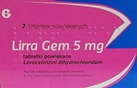 LIRRA GEM 5 mg, 7 tabletek